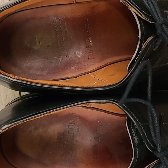 ALLEN EDMONDS Park Avenue Black Leather Sz 9 D Mens Cap Toe Dress‎ Shoes